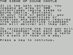 Siege Of Doune Castle, The
